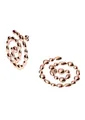 Produktbild: Purelei® Swirl Statement-Ohrringe – Spiral-Ohrstecker mit Metallperlen-Design – Edelstahl 14K/18K vergoldet – Moderner Statement-Schmuck – 17,6 g (Paar) – Wasserfest (Rosegold)