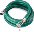 Produktbild: VEVOR Saugschlauch, 50,8 mm x 6,1 m, Pumpenschlauch, mit Camlock-Anschlüssen & Aluminiumbeschlägen, passend für verschiedene Pumpen, zur Abwasseraufbereitung, Wassertransport & weiteren Zwecken