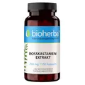 Produktbild: Rosskastanienextrakt Kapseln – 100 Stück hochdosiert mit 250 mg von BIOHERBA PZN 18216947