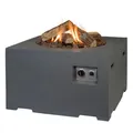 Produktbild: Happy Cocooning Mania Feuertisch grau 12 kW Feuerstelle inkl. 5 kg Lavasteine