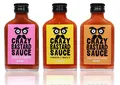 Produktbild: Crazy B Sauce - 3 Mal Chili Set - Scharfe Grillsauce mit Chipotle, Habanero und Bhut jolokia 