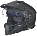 Produktbild: rueger-helmets Motorradhelm Bluetooth Intercom Sprechanlage Headset T-Com Klapphelm Jethelm Crosshem Integralhelm RX-968COM Matt Schwarz XS Crosshelm