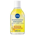Produktbild: NIVEA Skin Glow Mizellenwasser, Gesichtswasser mit Aminosäurekomplex, Vitamin C und Vitamin E, Make-up Entferner für wasserfestes Make-up,Mizellen Reinigungswasser mit 5% Serum für müde Haut (400 ml)