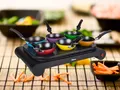 Produktbild: ASIA Wok Pfannen Set für 6 Personen Teppanyaki Grill & Crepesmaker, Creperie