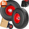 Produktbild: GARDEBRUK® Sackkarrenrad 2er Set PolyurethanVollgummi Pannensicher 200kg Belastbarkeit Stahlfelge 20mm Achse Einfache Montage Langlebig Reifen Ersatzrad Räder