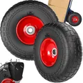 Produktbild: GARDEBRUK® Sackkarrenrad 2er Set PU Vollgummi Pannensicher 200kg Belastbarkeit Stahlfelge 20mm Achse Einfache Montage Langlebig Reifen Ersatzrad Räder
