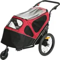 Produktbild: Duvo+ Hundeanhänger 2-in-1 schwarz/rot