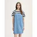 Produktbild: TOM TAILOR Denim Sommerkleid Kleider & Jumpsuits Mini-Jeanskleid mit Eingriffstaschen blau L (40)