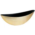 Produktbild: Viana Pflanzschale Gold Oval Deko Jardiniere für Blumen 39cm