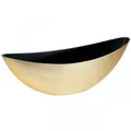 Produktbild: Pflanzschale Gold Oval Deko Jardiniere für Blumen 39cm