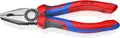 Produktbild: KNIPEX Kombizange, 180 mm, schneidet weichen Draht (Kupfer) und harten Draht
