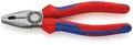 Produktbild: KNIPEX 03 02 180 Kombizange mit Mehrkomponenten-Hüllen schwarz atramentiert 1...