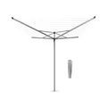 Produktbild: Brabantia 310805 Topspinner Wäschespinne mit 45mm Metallbodenanker, Rotary, Silber, 50m