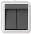 Produktbild: GIRA 010530 Wippschalter Serien grau WG Aufputz (010530)
