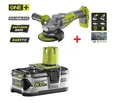 Produktbild: RYOBI Akku-Winkelschleifer Brushless 18V OnePlus R18AG7-0 mit1x5,0Ah Akku+Tasche