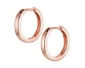 Produktbild: Materia Paar Creolen Rosegold Damen klassisch 17mm SO-358, Sterlingsilber, vergoldet