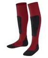 Produktbild: FALKE Unisex Kinder Skisocken Active Ski K Kh Wolle Funktionsmaterial warm dick 1 Paar, Rot Lipstick 8000, 35-38