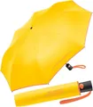 Produktbild: United Colors of Benetton Taschenregenschirm Mini Automatik HW 2024 - cyber yellow, leuchtende Modefarben mit kontrastreichem Saum