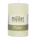 Produktbild: Müller Kerzen Polar Stumpenkerzen 90/58 mm, Raureif-Effekt 5460906238 , 1 Packung = 6 Stück, vanille