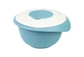 Produktbild: WESTMARK Rührschüssel mit zweigeteiltem Deckel, 2,5 l, Mit Ausgießer, Kunststoff, Blau/Weiß, PP, PE