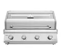 Produktbild: Grillfürst Gasgrill G401G - 4-Brenner Edelstahl, Einbau Gasgrill mit Sichtscheibe, Outdoorküchen Grill mit doppelwandigem Deckel und Gusseisen-Rosten, Built In Modell