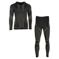 Produktbild: Mil-Tec Performance Funktionsunterwäsche Herren (Lang, XXL/3XL) • Atmungsaktives & wärmendes Thermounterwäsche Set • Elastische Sportunterwäsche oder Skiunterwäsche • Schwarz
