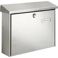 Produktbild: Burg Wächter 8140 AMRUM 3867 NI Briefkasten Edelstahl Silber Schlüsselschloss