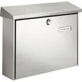 Produktbild: Burg Wächter 8140 AMRUM 3867 NI Briefkasten Edelstahl Silber Schlüsselschloss