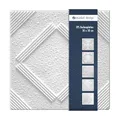 Produktbild: Deckenplatten aus Styropor EPS - Deckenpaneele leicht & robust im modernen Design - (10QM Sparpaket CHICAGO 50x50cm) Deckenplatten Feuchtraum Decke