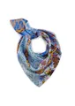 Produktbild: CODELLO Premium Seidentuch mit Blumenmuster Farbe blau