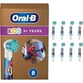 Produktbild: Oral-B Kids Spiderman 8er, Aufsteckbürste weiß, Frustfreie Verpackung
