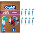 Produktbild: Oral-B Aufsteckbürsten Pro Kids 3+, Spiderman, Überlegene Reinigung, weiß, 8 Stück