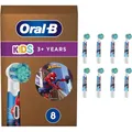 Produktbild: Oral-B Kids Spiderman 8er Aufsteckbürsten weiß Aufsatz, für Kinder ab 3 Jahren