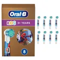 Produktbild: Oral-B Aufsteckbürsten - Kids Spiderman - 8er Pack