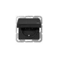 Produktbild: Gira 4414005 SCHUKO-Steckdose 16 A 250 V~ mit Klappdeckel und Shutter, System 55