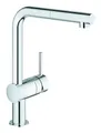 Produktbild: Grohe Minta Einhand-Spültischbatterie mit ausziehbarem Auslauf L-Auslauf - Chrom - 32168000