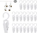 Produktbild: 20 Stück Wäscheklammern Große Handtuchklemmen,360° Drehbarer Haken mit Clips für