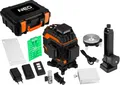 Produktbild: NEO TOOLS Laser 3D, grün 4x360 Grad, Linienlaser Grün Kreuzlaser Selbstnivellierend Nivelliergerät Baulaser 3D