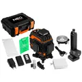 Produktbild: 5907558476071 Laser 3D, 16 linii, zielony, walizka, tarcza celownicza, magnetycz