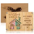 Produktbild: BOFUNX Einweihungsgeschenk Haus Wohnung Neues Zuhause Geldgeschenk Verpackungen Einzug Geldgeschenk aus Holz für Zuhause Haus Umzug Neue Wohnung