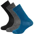 Produktbild: Devold Daily Merino Light 3er Pack Socken (Größe 41 , blau)