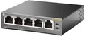 Produktbild: TP-Link TL-SG1005P 5-Port Gigabit Desktop Switch 4x PoE-Ports Schwarz BRANDNEU