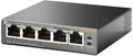 Produktbild: TP-Link TL-SG1005P 5-Port Gigabit Desktop Switch 4x PoE-Ports Schwarz BRANDNEU