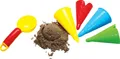 Produktbild: Sandspielzeug Set 5 teilig im Netz Sandform Eiscreme