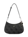 Produktbild: GUESS Schultertasche Noelle II Top Zipper Shoulder Bag Coal Logo dunkelgrau