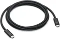 Produktbild: Apple Thunderbolt 4 Pro - Thunderbolt-Kabel - 24 pin USB-C (M) zu 24 pin USB-C (M) - USB 3.2 / USB4 / Thunderbolt 3 / Thunderbolt 4 / DisplayPort - 1.8 m - aktiv, Daisy Chain-Support - Schwarz (MW5J3ZM/A)