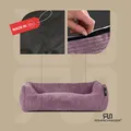 Produktbild: Rohrschneider Hundebett waschbar für kleine und mittelgroße Hunde mit Hundekissen Cord inkl. Gassibeutel, Farbe:altrosa 55cm, Muster:Cordstoff breit