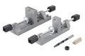 Produktbild: wolfcraft Universal Holzdübler Set Bohrlehre Spanner Spiralbohrer Dübel