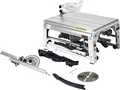 Produktbild: Festool Tischzugsäge CS 70 EG PRECISIO (mit Kreissägeblatt WOOD UNIVERSAL, Winkelanschlag, Schiebestock, Zubehör-Garage, Abstützung mit Transportrolle, Innensechskantschlüssel)