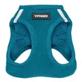 Produktbild: Voyager Step-In Air Hundegeschirr by Best Pet Supplies - All Weather Mesh Step in Vest Harness für kleine und mittlere Hunde, Türkis, size L - Brust 45-52 cm